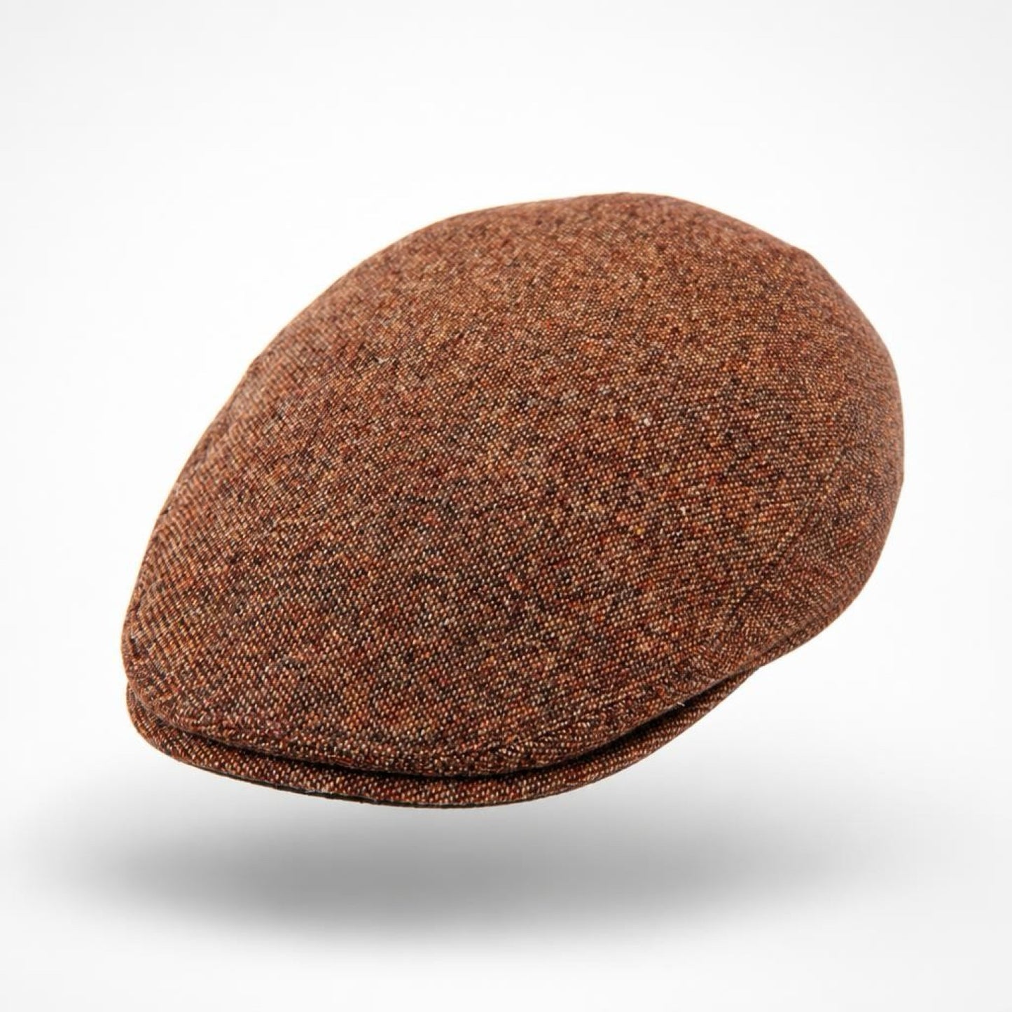 COOPER Italian Tweed Wool Flat Cap - Oxide
