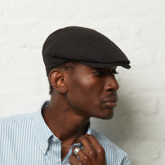 Finley - Black (Italian Waterproof Cap)