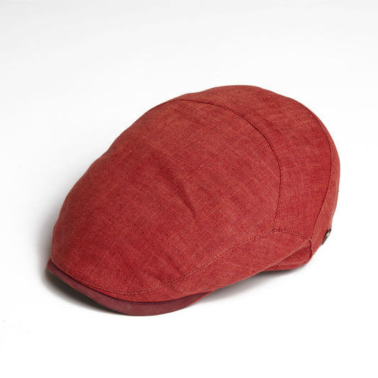 Dasmarca Logan Rosewood Linen Fitted Summer Cap