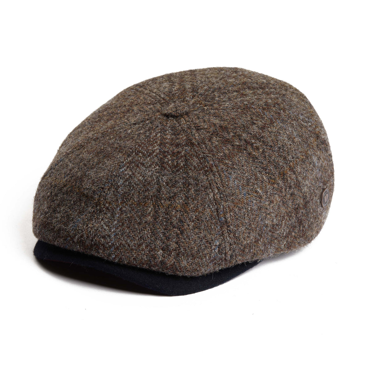 Aaron Harris Tweed wool cap with earflaps - Frost