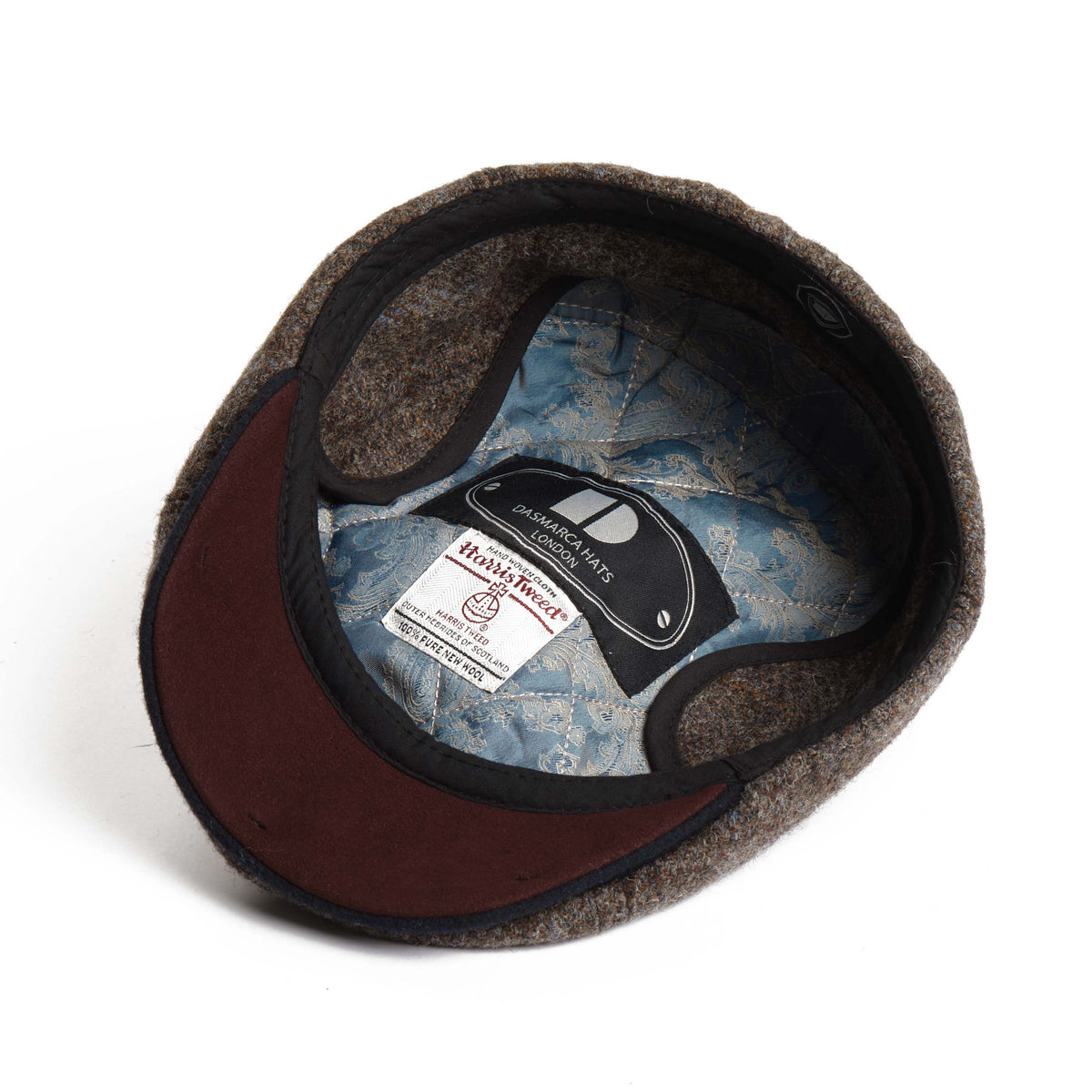 Aaron Harris Tweed wool cap with earflaps - Frost
