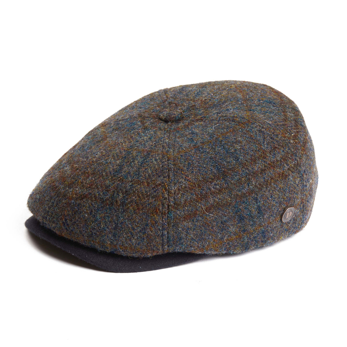 Aaron Harris Tweed wool cap with earflaps - Orchard
