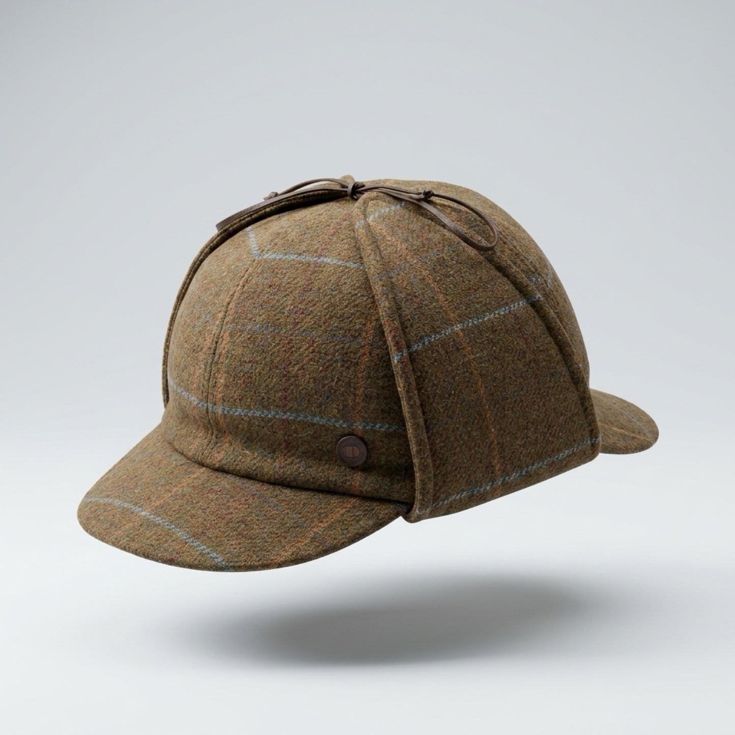 BLAKE Tweed wool Deerstalker, Made in Italy cap - Mustard