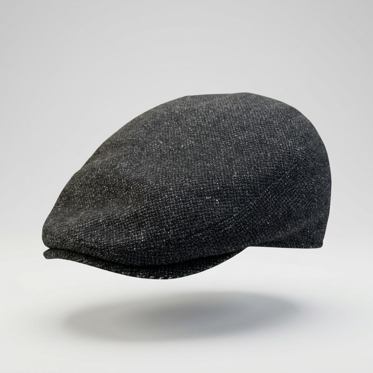 COOPER Italian Tweed Wool Flat Cap - Carbon