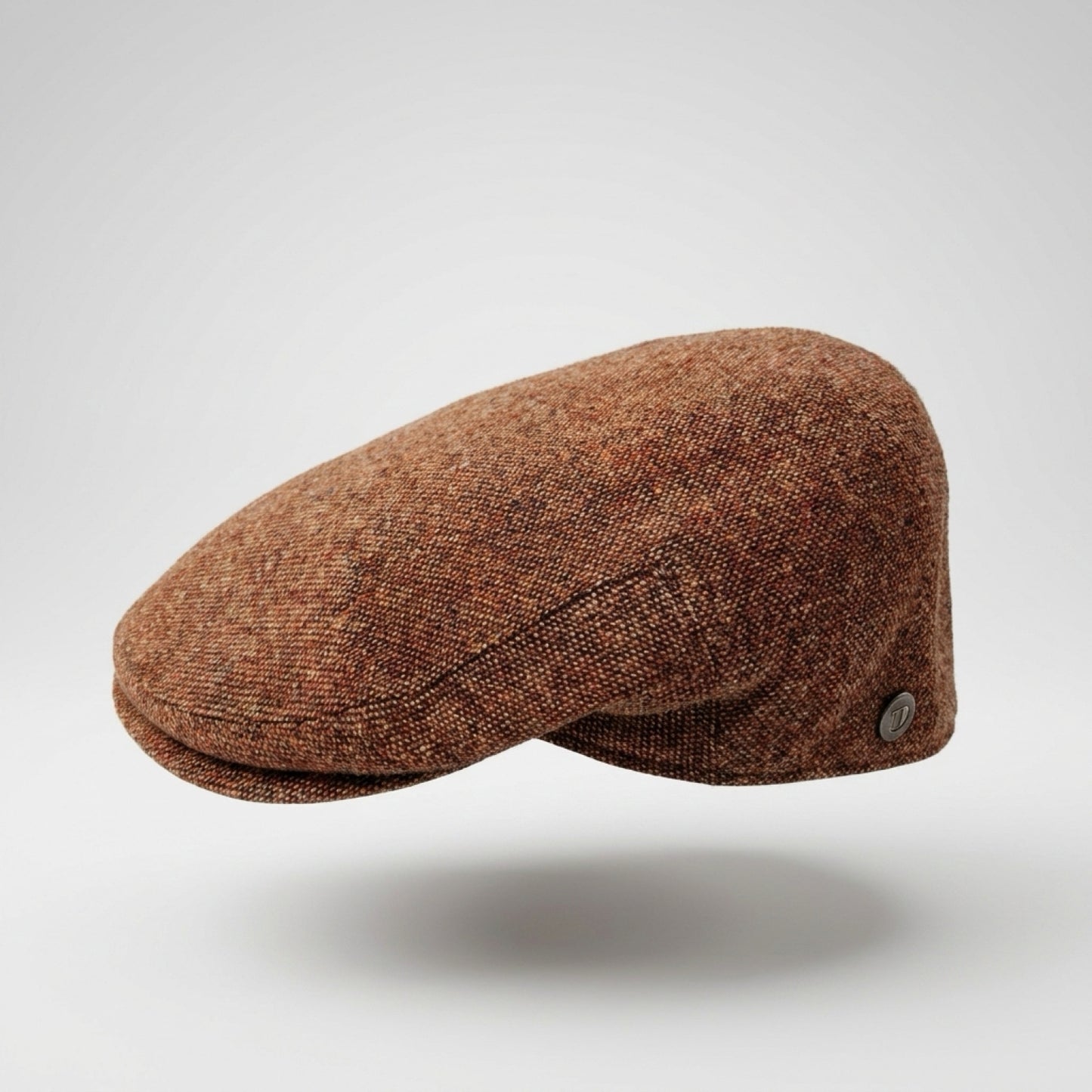 COOPER Italian Tweed Wool Flat Cap - Oxide