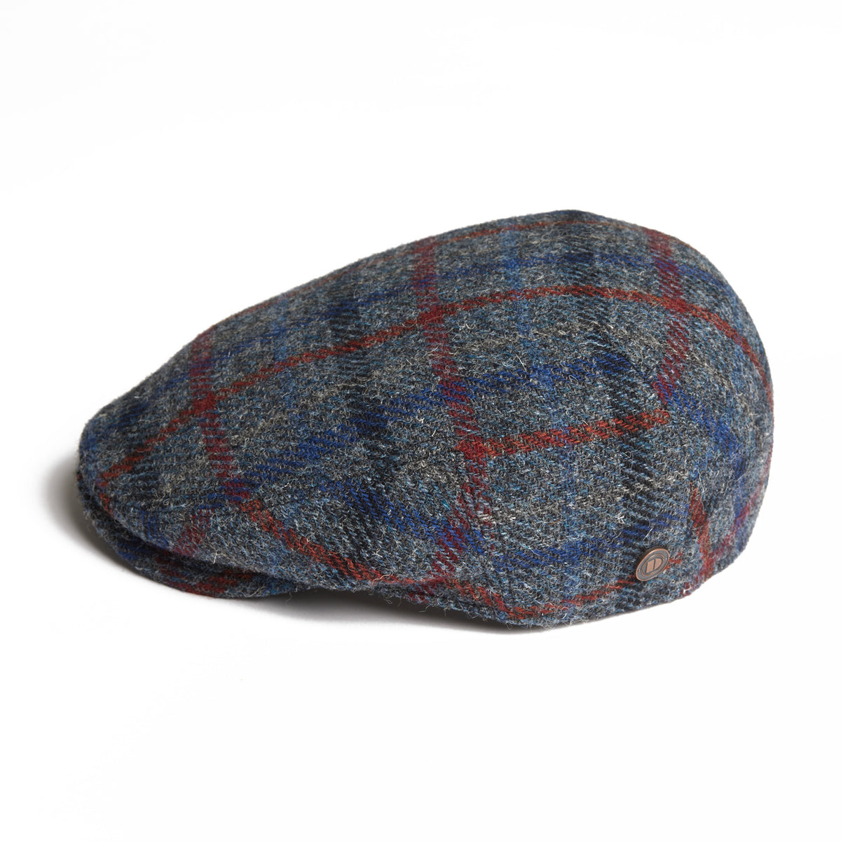 JUSTIN - Marine - Harris Tweed Flat Cap