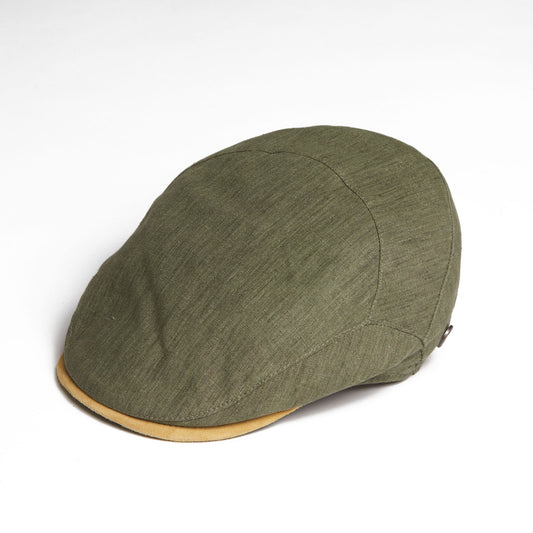 Dasmarca Logan Olive Linen Fitted Summer Cap