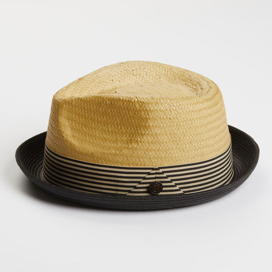 Dasmarca Otis Summer Hat For Men Honey Yellow Straw Trilby Lightweight Hat
