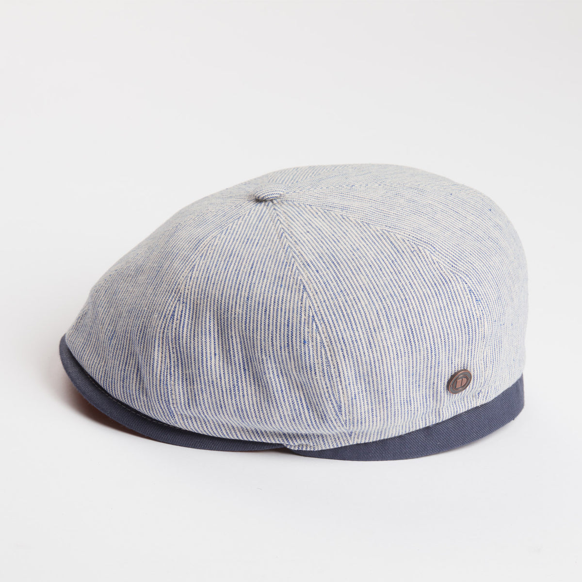 Dasmarca Raggie Mini Stripe Cotton / Linen Summer Bakerboy Newsboy Cap
