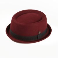 Dasmarca Wool Felt Winter Porkpie Hat 